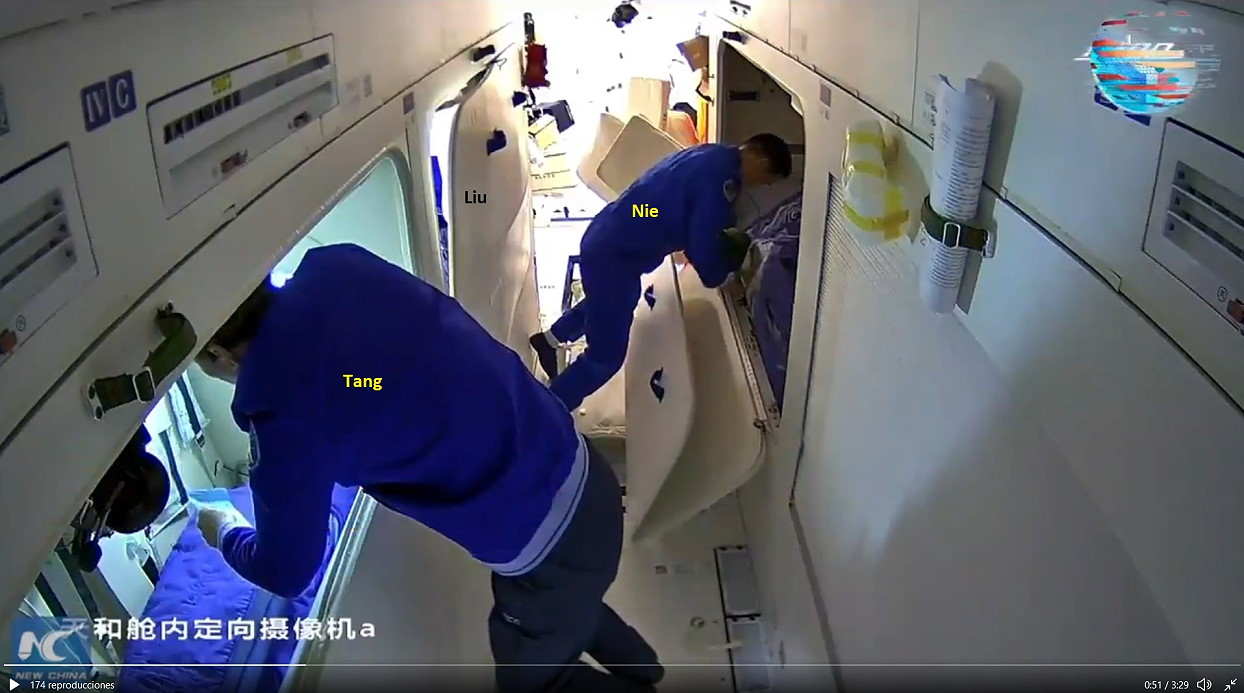 Schlafkabinen auf Tiangong