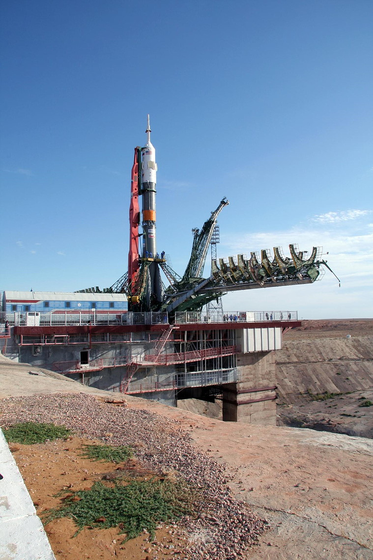 Soyuz TMA-9 on the launch pad