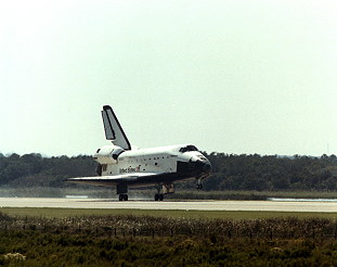STS-41G landing