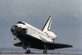 STS-61B landing