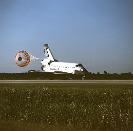 STS-65 landing