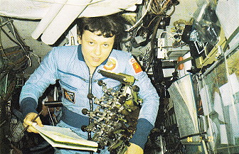 Crew Soyuz T-7 onboard Salyut 7
