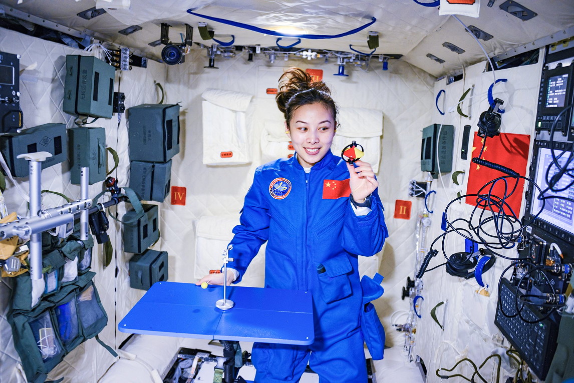 Leben an Bord von Tiangong