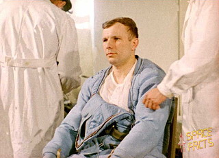 Gagarin in training