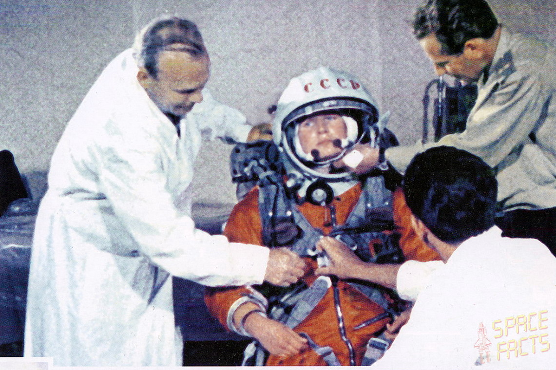 Tereshkova in training