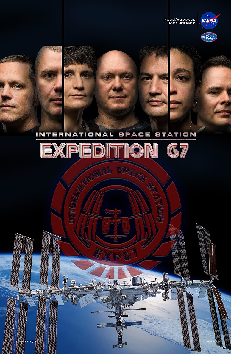 ISS-67 crew poster