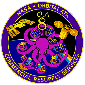 Patch Cygnus OA-8 (NASA version)