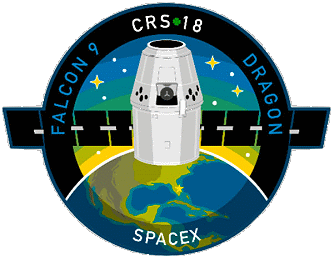 Patch Dragon SpX-18 (SpaceX)