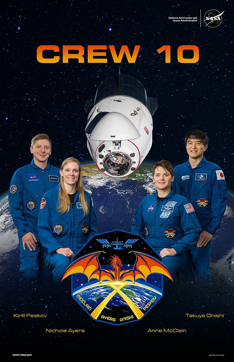 SpaceX Crew-10 Poster