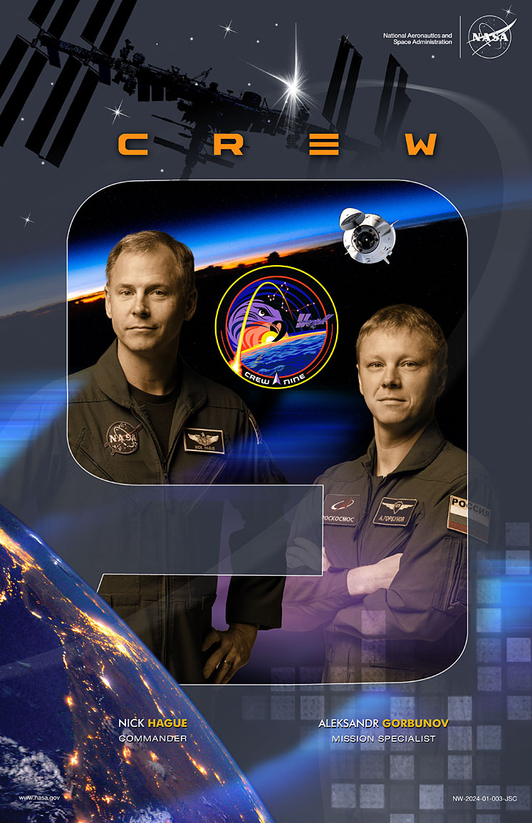 SpaceX Crew-9 Poster
