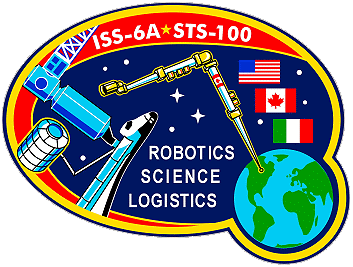 Patch STS-100 ISS-6A