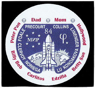 Patch STS-84 (mit Spitznamen)