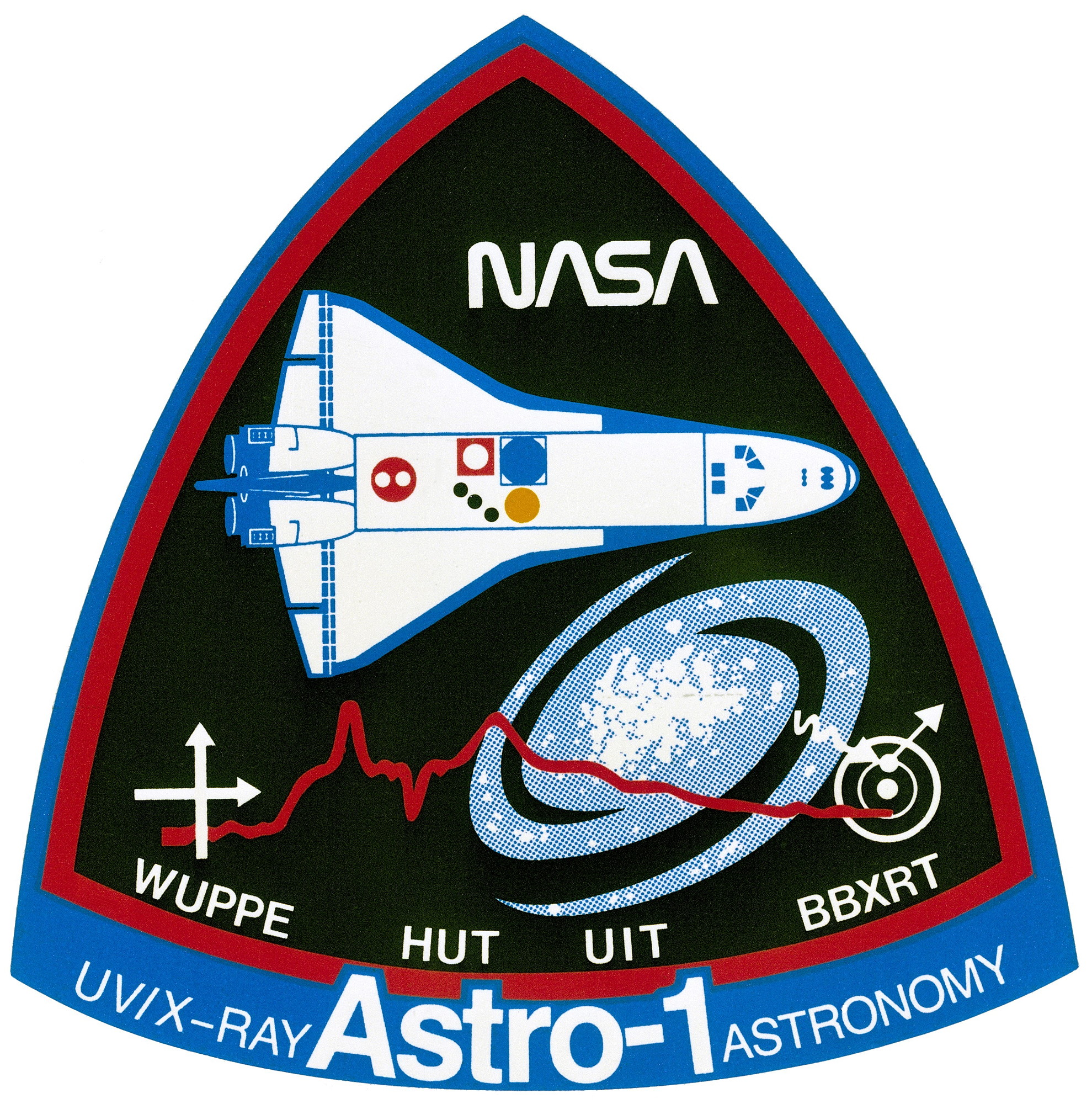 NASA STS-35 Mission Decal Space Program Shuttle Columbia Astro-1 