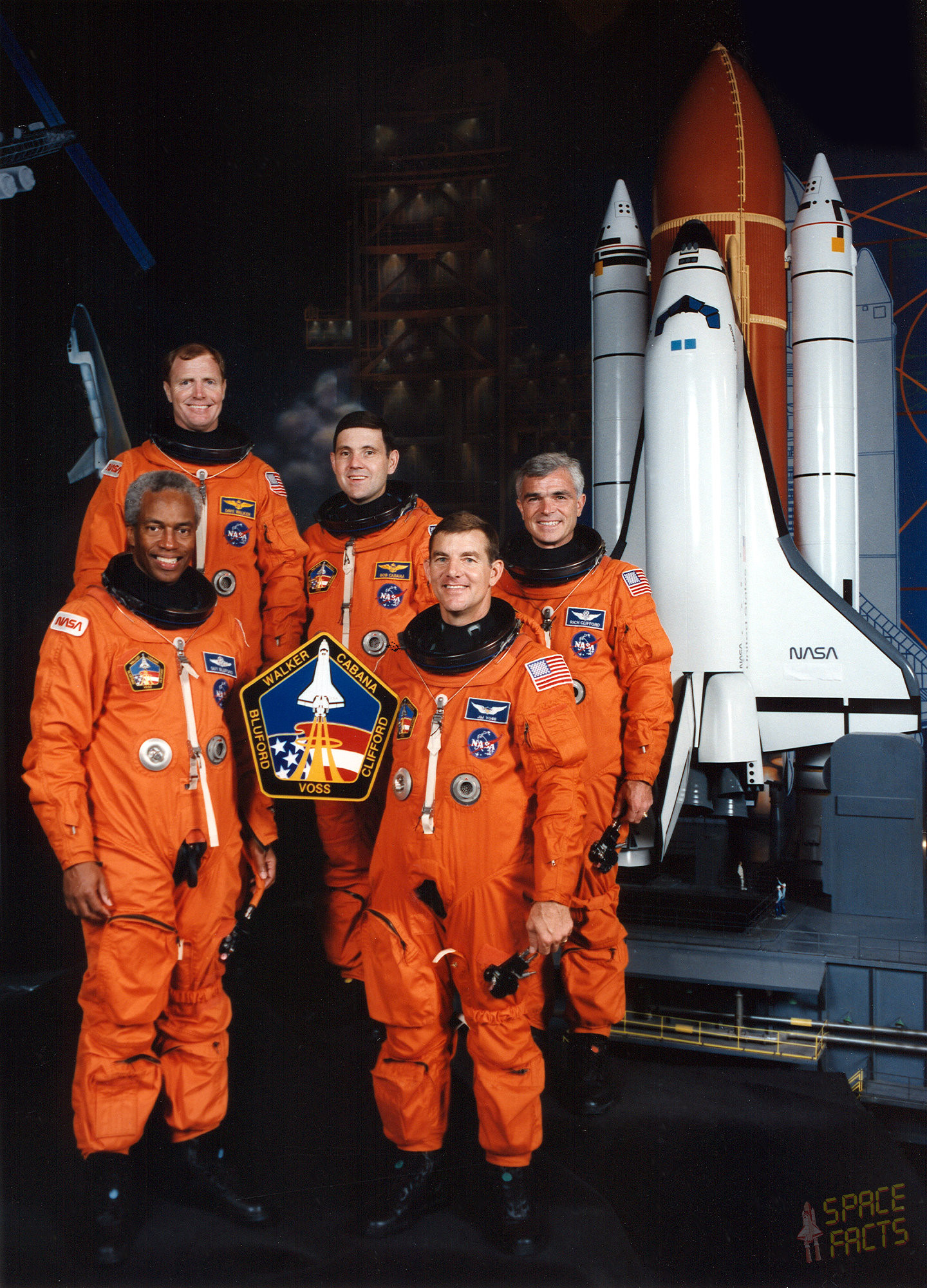 US NASA Space Ship Patch Shuttle Flight Astronaut Mission CLIFFORD WALKER CABANA 