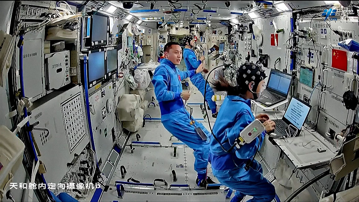 Leben an Bord von Tiangong