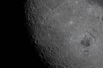 Moon seen from Artemis II during flyby