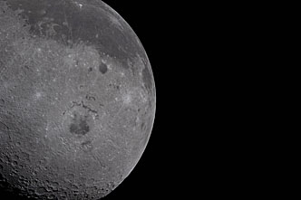 Moon seen from Artemis II during flyby