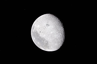 Moon seen from Artemis II during flyby