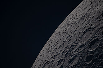 Moon seen from Artemis II during flyby
