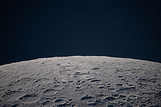 Moon seen from Artemis II during flyby