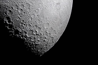 Moon seen from Artemis II during flyby
