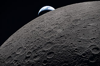 Moon seen from Artemis II during flyby