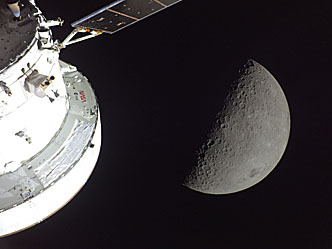 Moon seen from Artemis II during flyby