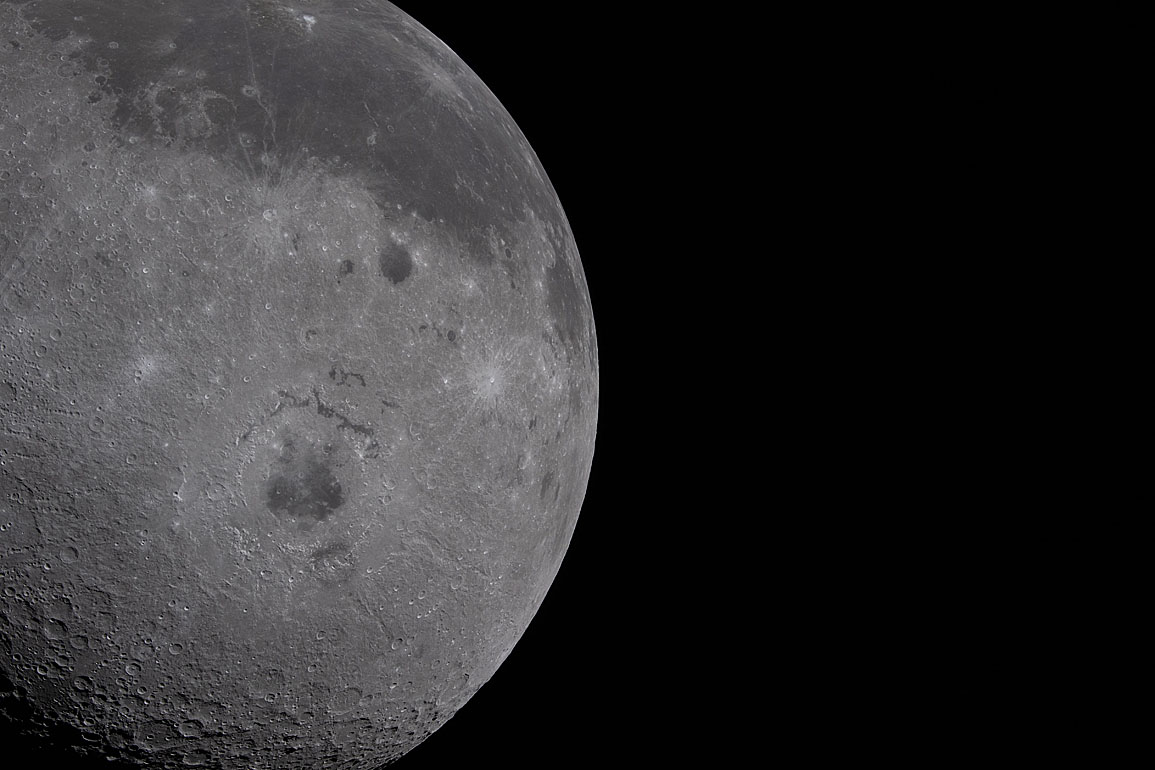 Moon seen from Artemis II during flyby